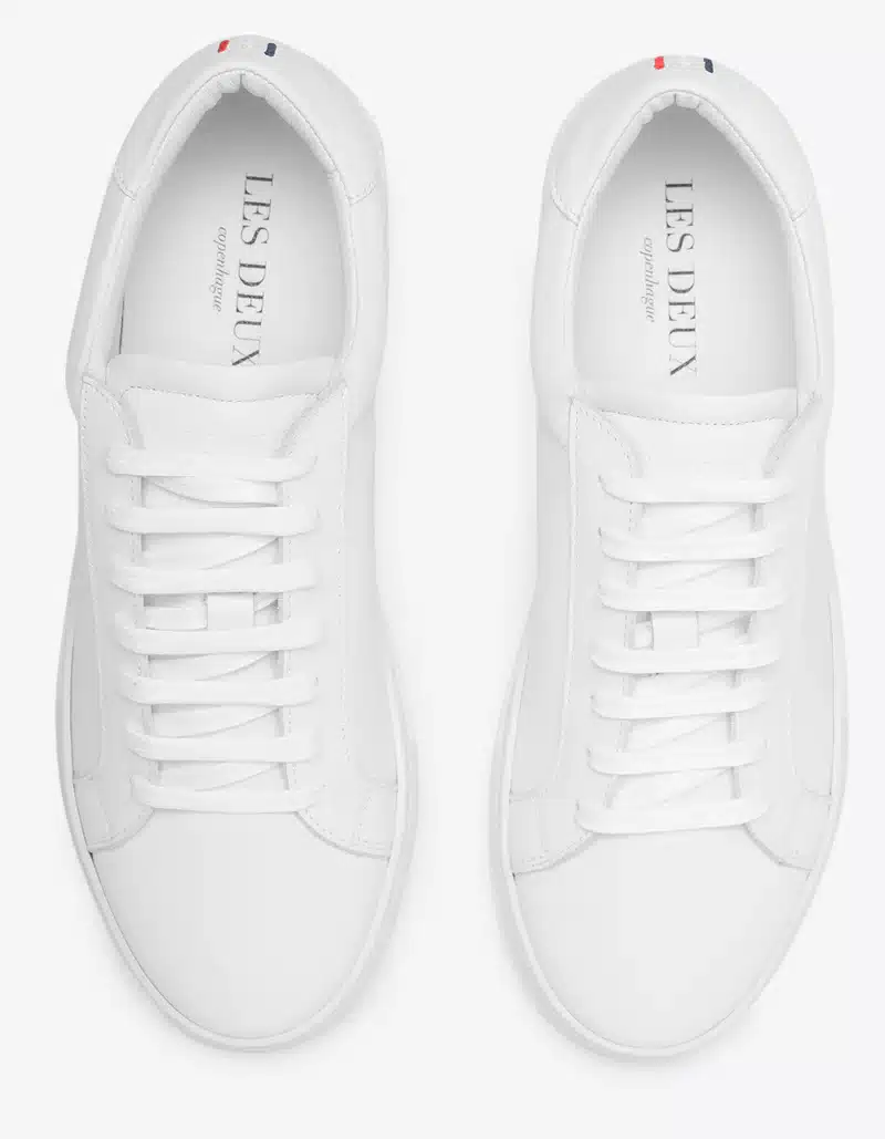 Buy Les Deux Theodor Leather Sneaker White - Scandinavian Fashion Store