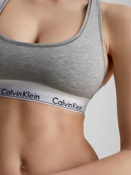 Calvin Klein Modern Cotton Bralette Grey Heather