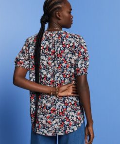 Esprit Flower Blouse New Navy