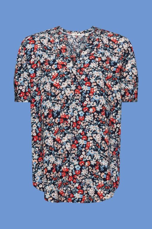 Esprit Flower Blouse New Navy