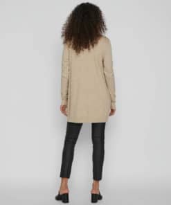 Vila Ril Open Cardigan Natural Melange