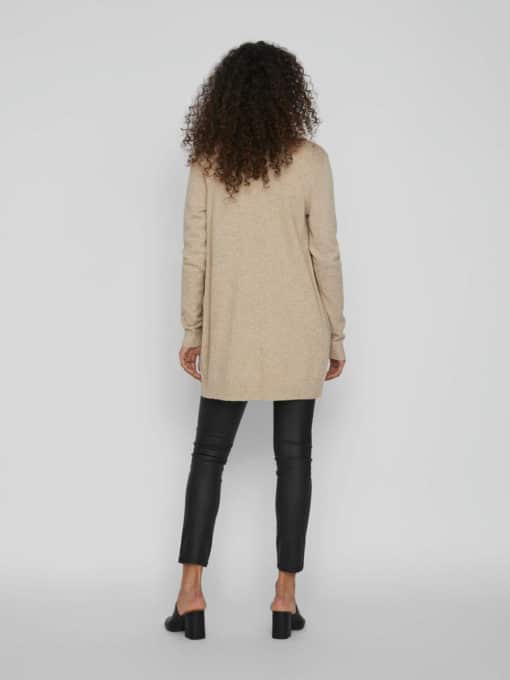 Vila Ril Open Cardigan Natural Melange