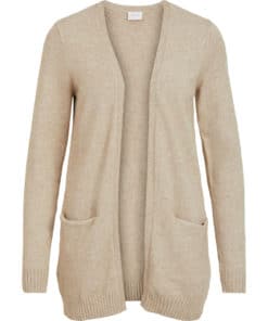 Vila Ril Open Cardigan Natural Melange
