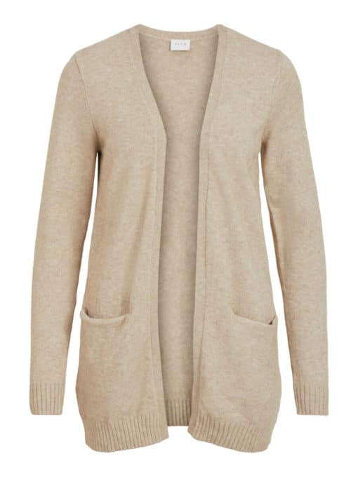 Vila Ril Open Cardigan Natural Melange