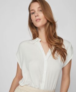 Vila Jamie Dropped Shoulder Shirt Cloud Dancer