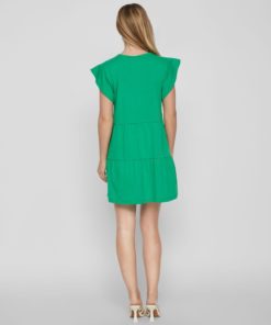 Vila Summer Dress Green Bee