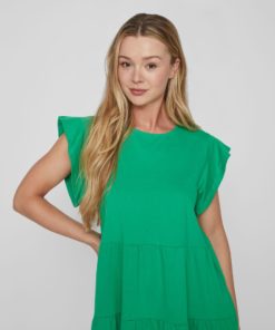 Vila Summer Dress Green Bee