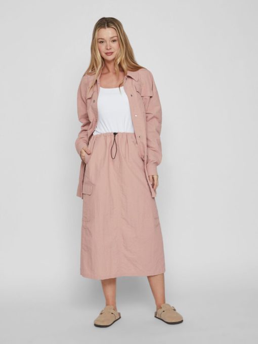 Vila Pocky Skirt Misty Rose