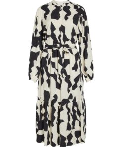 Vila Cola L/S Midi Shirt Dress Cloud Dancer