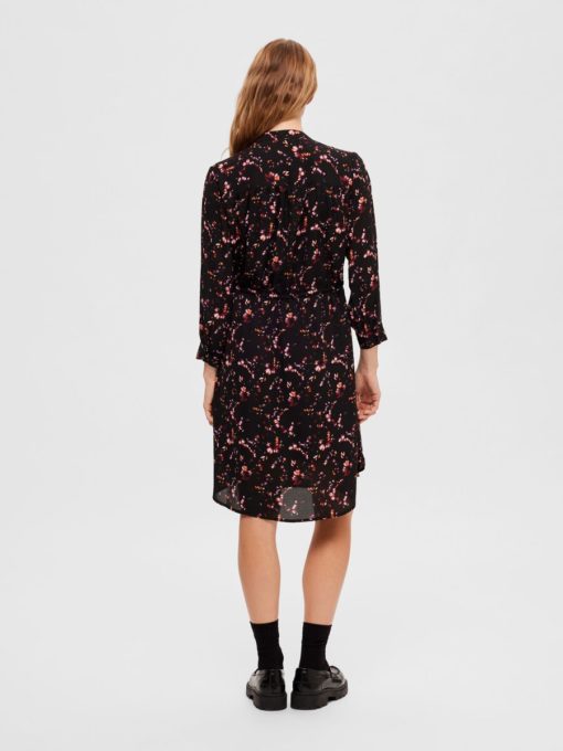 Selected Femme damina 7/8 Aop Dress Black