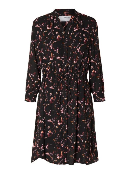 Selected Femme damina 7/8 Aop Dress Black