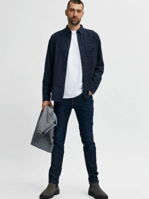 Selected Homme Slim Leon Dark Blue Denim