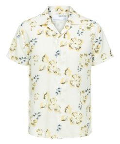 Selected Homme Regviggo Aop Shirt Egret