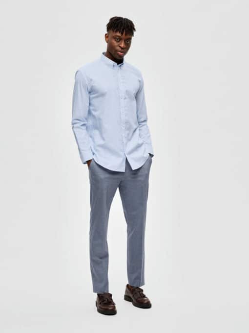 Selected Homme Ethan Aop Shirt Light Blue
