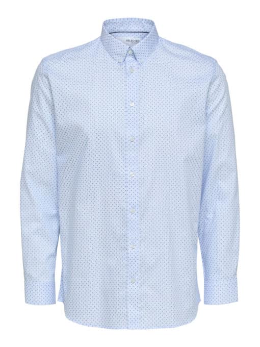 Selected Homme Ethan Aop Shirt Light Blue
