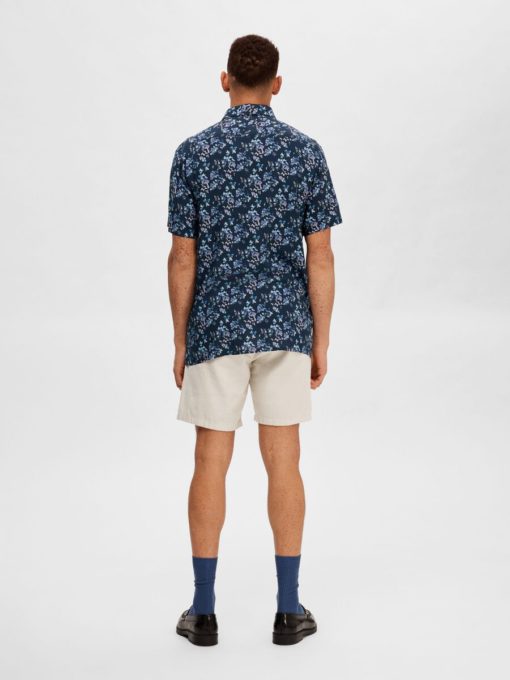 Selected Homme Alfred Shirt AOP Sky Captain