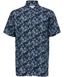 Selected Homme Alfred Shirt AOP Sky Captain
