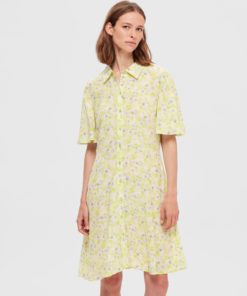 Selected Femme Teresa Shirt Dress Sharp Green