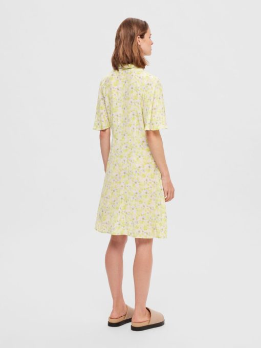 Selected Femme Teresa Shirt Dress Sharp Green