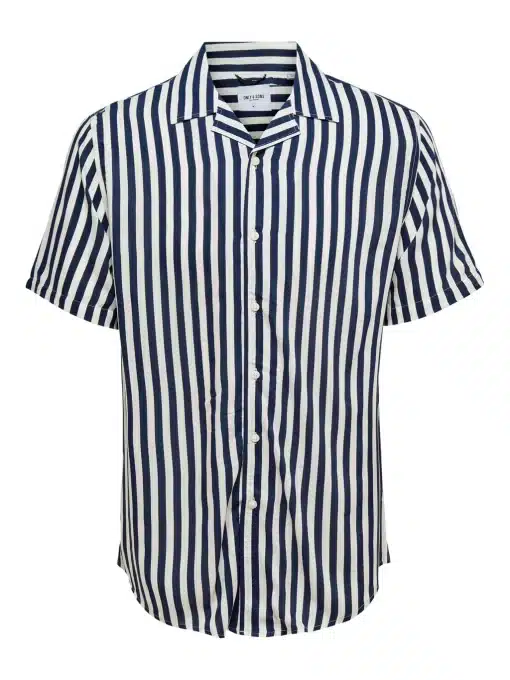 Only & Sons Wayne Striped Shirt Dress Blues