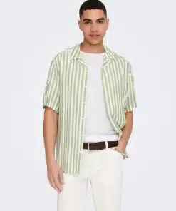 Only & Sons Wayne Striped Shirt Swamp