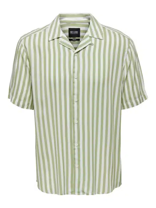 Only & Sons Wayne Striped Shirt Swamp