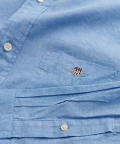 Gant Regular Cotton Linen Shirt Day Blue