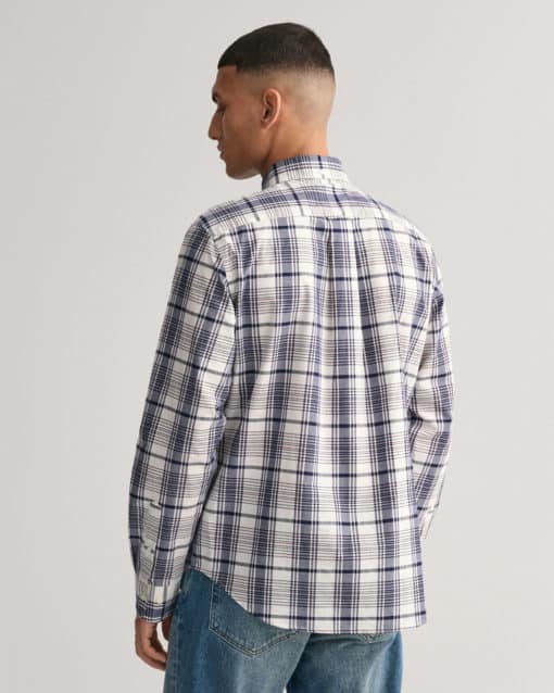 Gant Poplin Check Shirt Eggshell