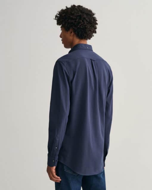 Gant Jersey Pique Shirt Marine