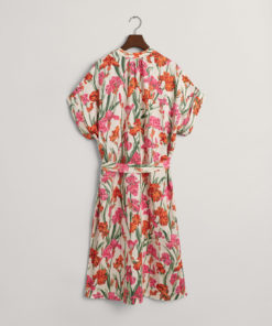 Gant Woman Iris Print Caftan Dress Eggshell