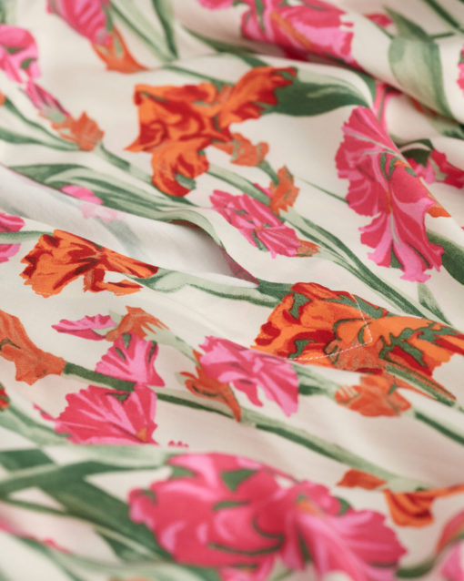 Gant Woman Iris Print Caftan Dress Eggshell