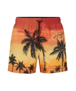 Hugo Diego Swim Shorts Dark Orange