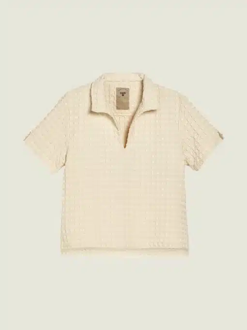 OAS Ecru Jaffa Waffle Shirt