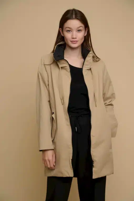 Rino&Pelle Brazil Reversible Coat Sand/Black