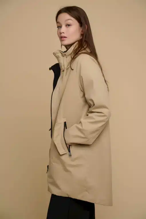 Rino&Pelle Brazil Reversible Coat Sand/Black