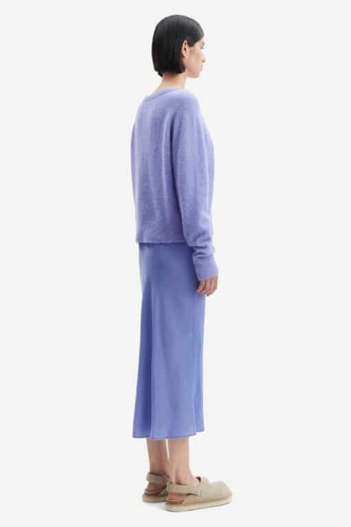 Samsoe & Samsoe Nor O-neck Short Iolite