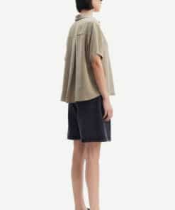 Samsoe & Samsoe Mina SS Shirt Silver Sage