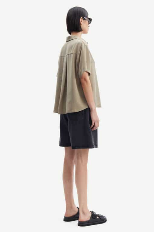 Samsoe & Samsoe Mina SS Shirt Silver Sage