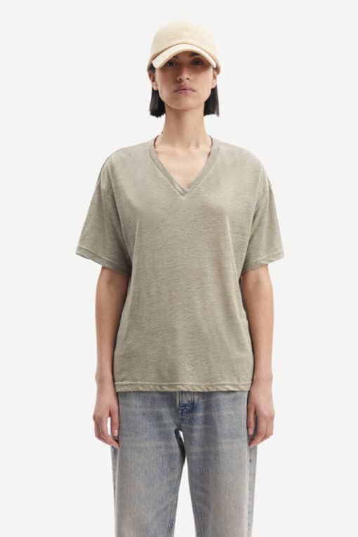 Samsoe & Samsoe Eli T-shirt Silver Sage