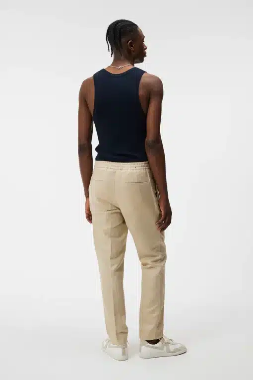 J.Lindeberg Baron Tencel Linen Pants Safari Beige