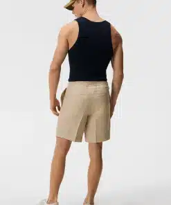J.Lindeberg Baron Tencel Linen Shorts Safari Beige