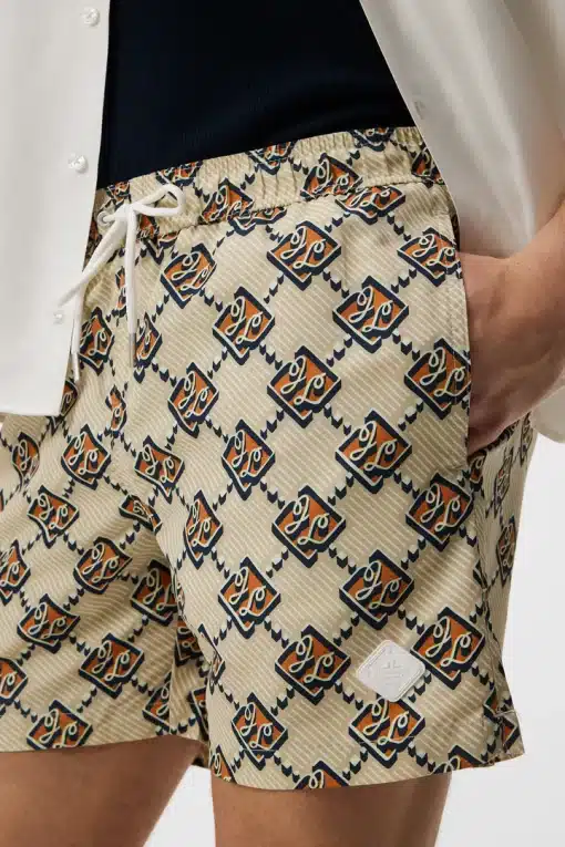 J.Lindeberg Banks Diamond JL Swim Trunks Safari Beige