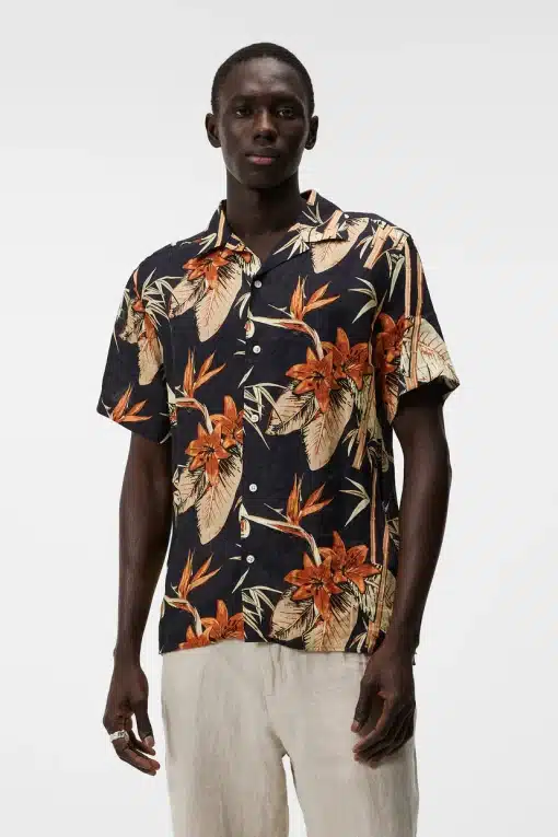 J.Lindeberg Elio Tropical Print Navy