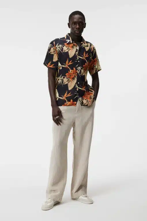J.Lindeberg Elio Tropical Print Navy