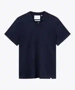 Les Deux Elba Polo Knit Dark Blue