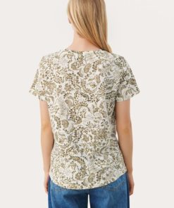 Part Two Gesinas T-Shirt Gothic Olive Botanical