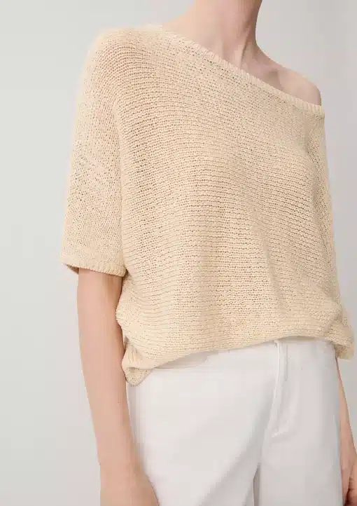 Comma, Knitted Pullover Beige