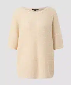 Comma, Knitted Pullover Beige