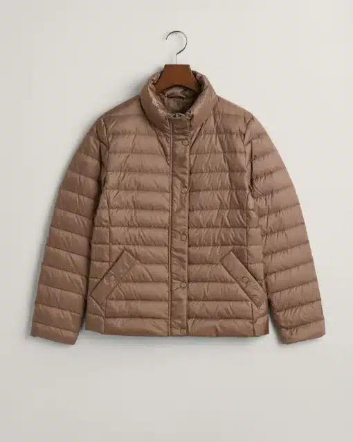 Gant Woman Light Down Jacket Desert Brown