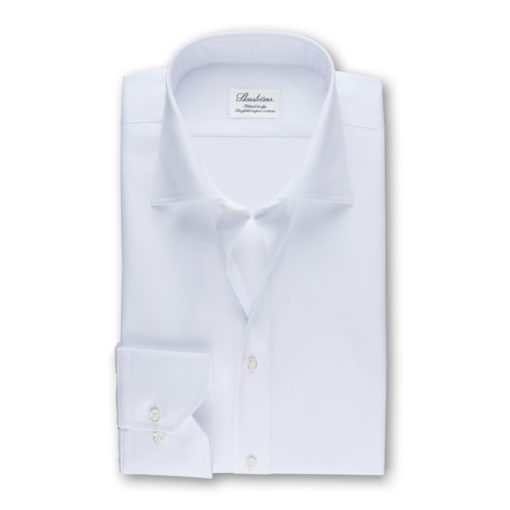 Stenströms White Twill Shirt Fitted Body